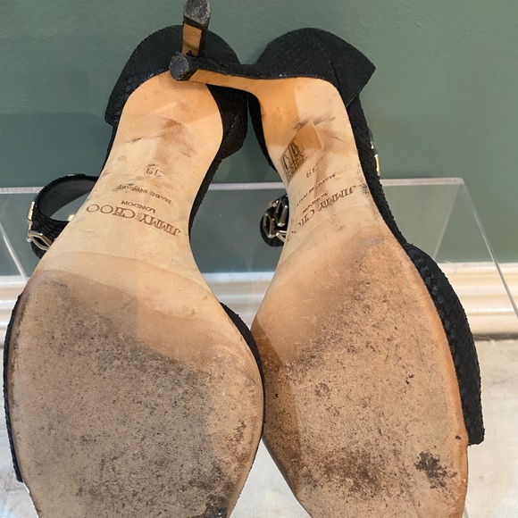 Jimmy Choo, black size 39 made in Italy, like new - Picture 4 of 4